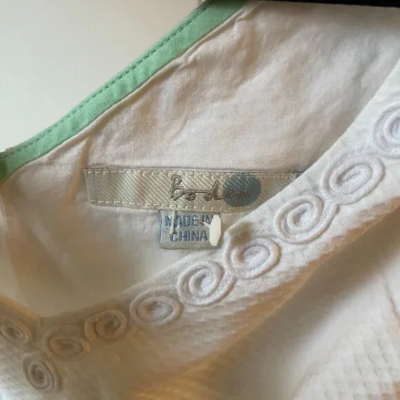 Boden White Sheath Dress with embroidered detail - Picture 2 of 5